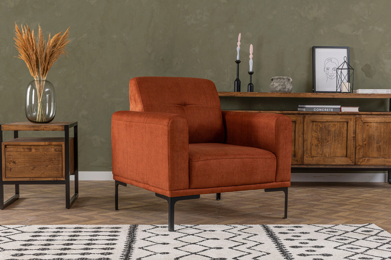 Fotoliu, Atelier del Sofa, 560ARE1734, Portocaliu - imagine 6